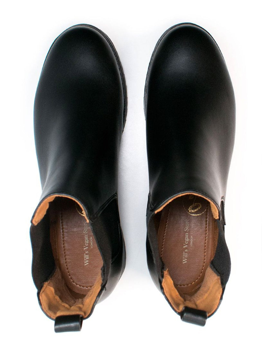 Bottines chelsea noirs avec semelle crantée