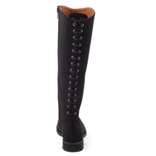 Load image into Gallery viewer, bottes femme vegan daim noires