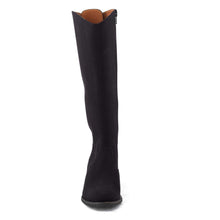 Load image into Gallery viewer, bottes femme vegan daim noires