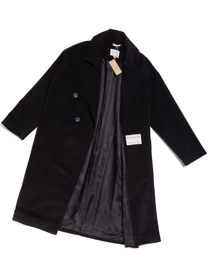 manteau noire éco responsable