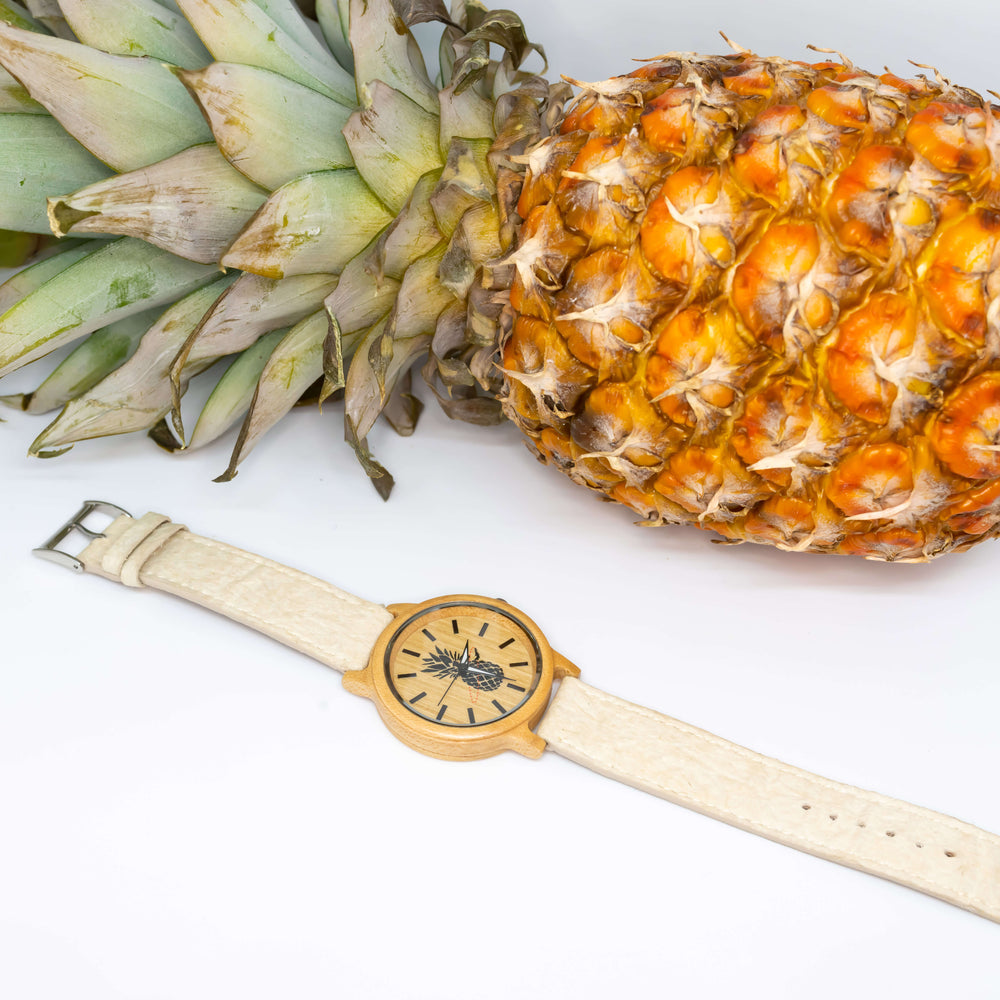 montre eco responsable bois pinatex