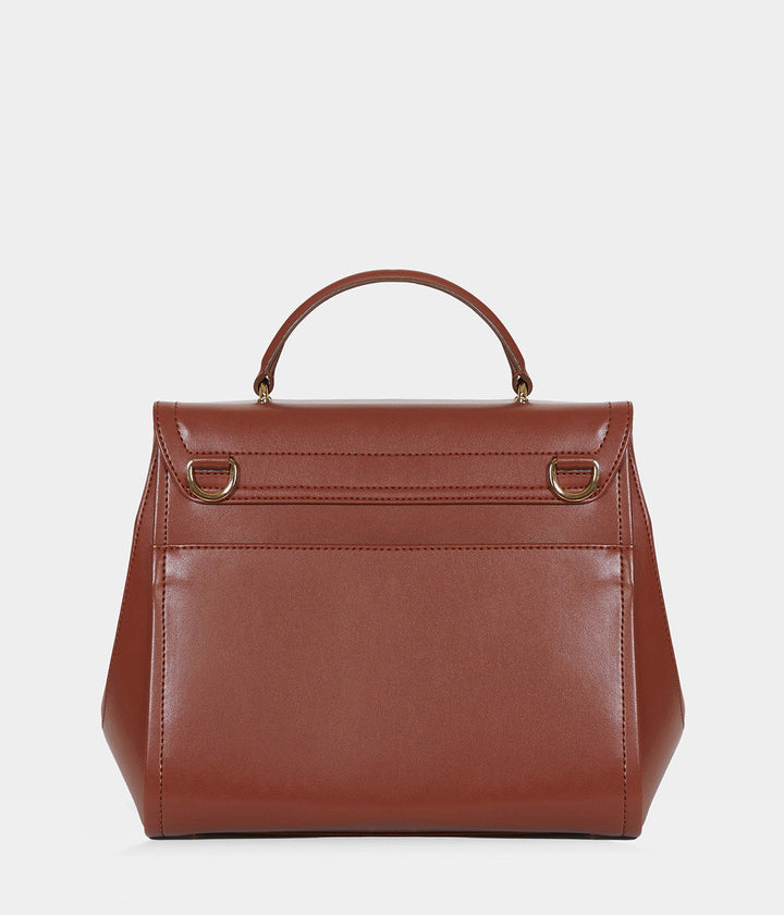 Sac à main vegan Paname full Apple skin camel - éthique, écoresponsable, écologique, recyclé et sans cruauté