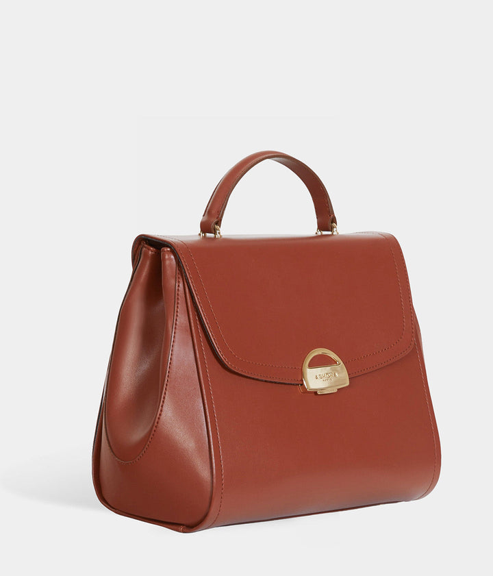 Sac à main vegan Paname full Apple skin camel - éthique, écoresponsable, écologique, recyclé et sans cruauté