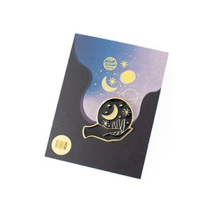 pin's lune pendant la nuit