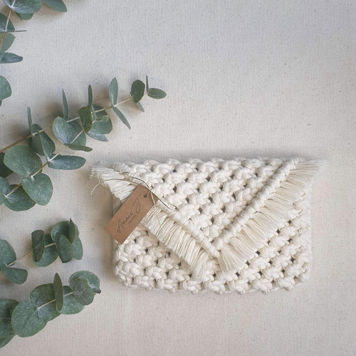 Pochette macramé