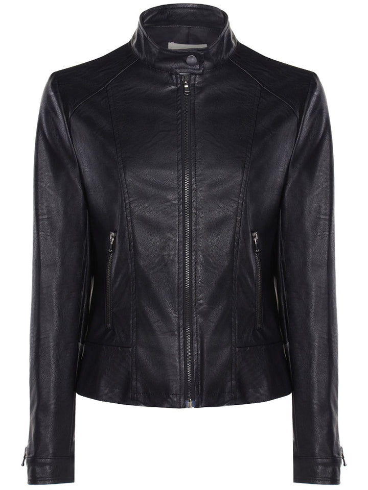 Racer Jackets in vegan leather black for men