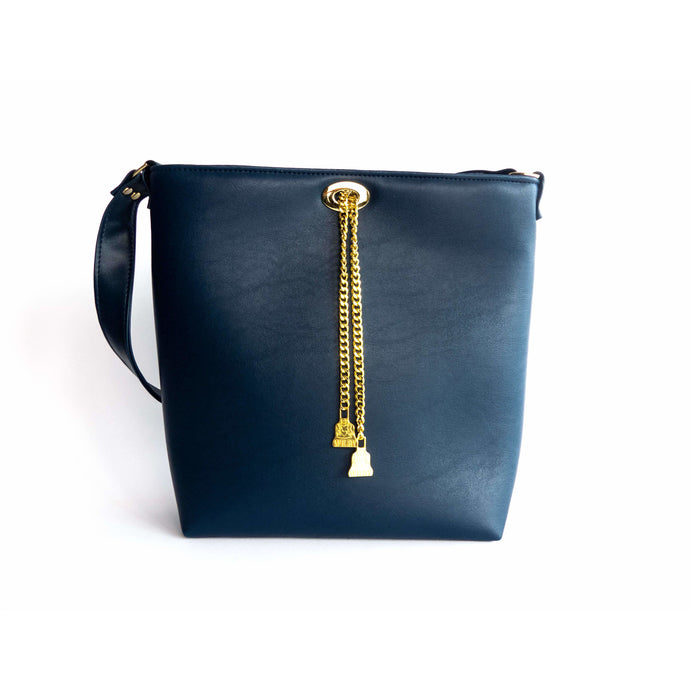 Sac vegan elegant bleu