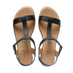 sandales vegan noires