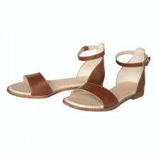 Load image into Gallery viewer, Sandales vegan pour femme marron