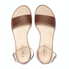 Load image into Gallery viewer, Sandales vegan pour femme marron