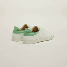 Charger l&#39;image dans la galerie, Baskets sneakers femme After Surf Raisin Blanc Vert, packshot vue arrière
