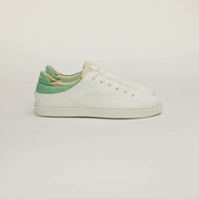 Charger l&#39;image dans la galerie, Baskets sneakers femme After Surf Raisin Blanc Vert, packshot vue profil