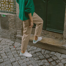 Charger l&#39;image dans la galerie, Baskets sneakers femme After Surf Raisin Blanc Vert, packshot vue plein pied