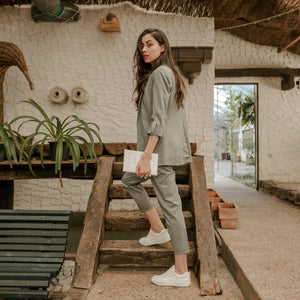 Baskets blanches vegan Beflamboyant UX68