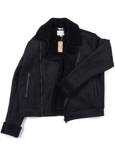 veste sherpa noire