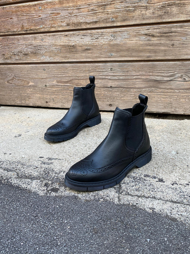 bottines noire vegan 