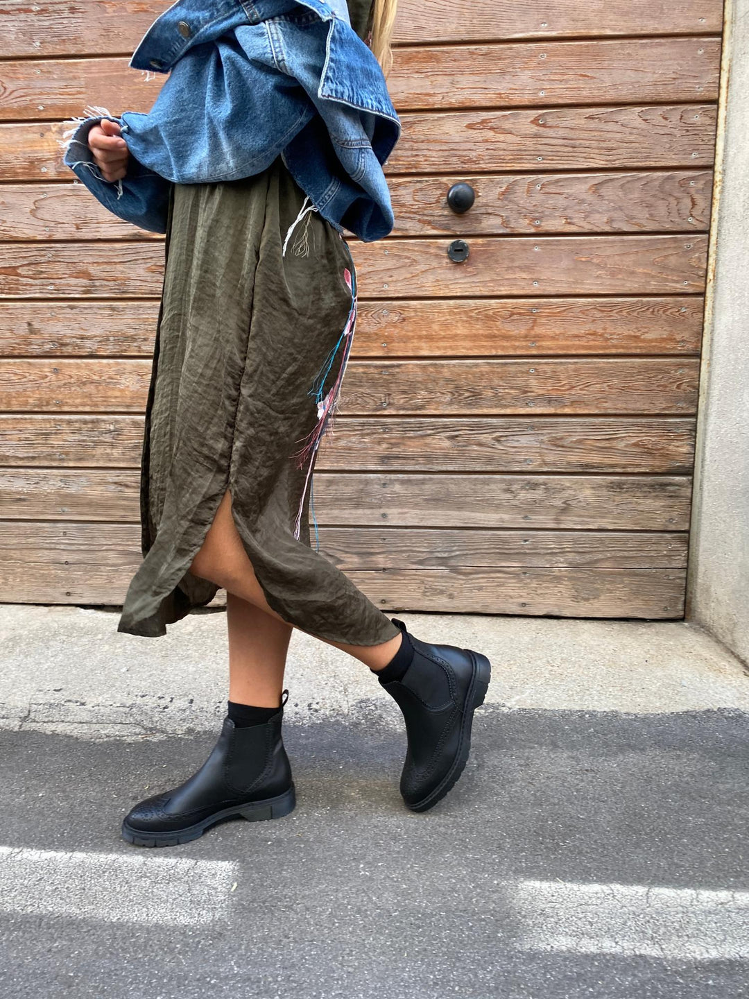 bottines noire vegan 
