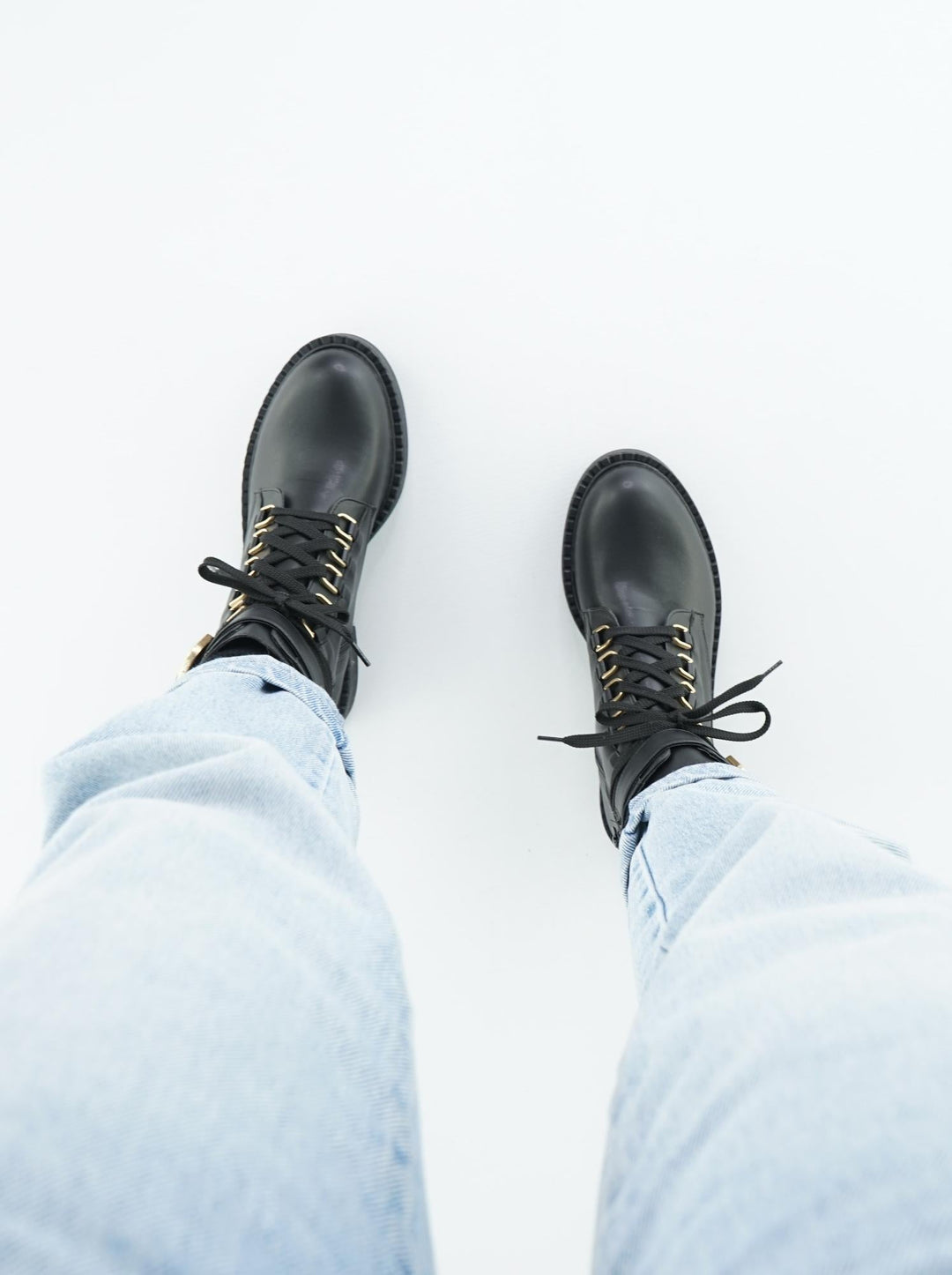 bottines vegan noires à lacets