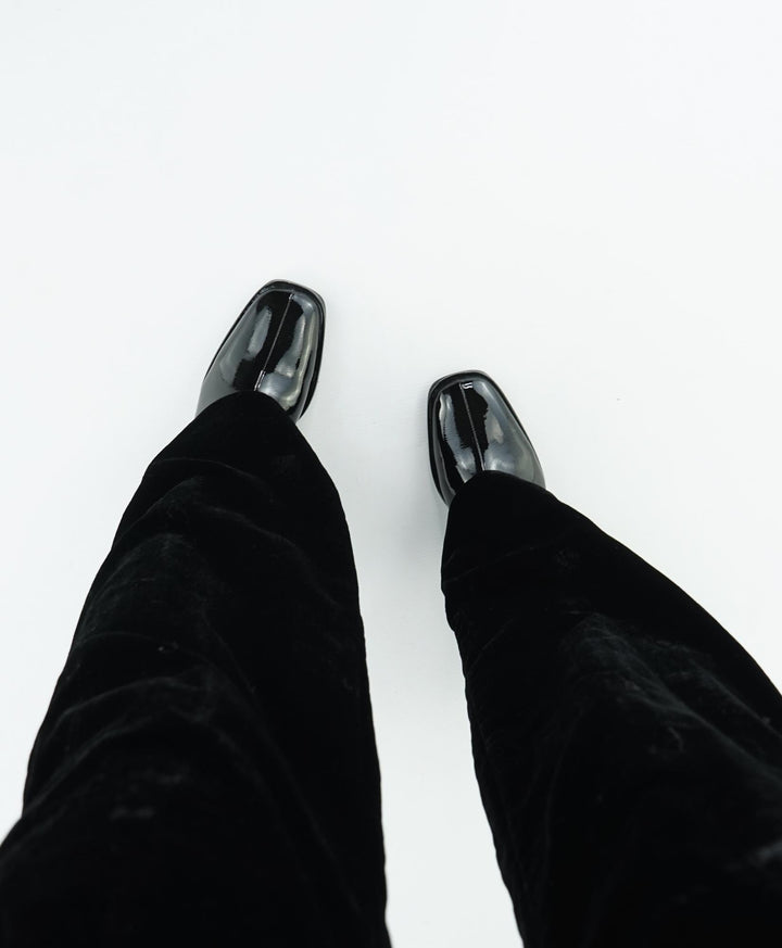 Bottines vegan noires vers à talons