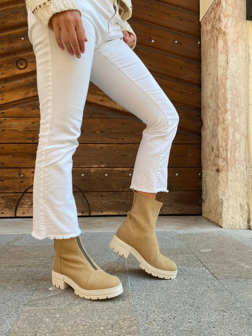 bottines eco-responsable-vegan-beige