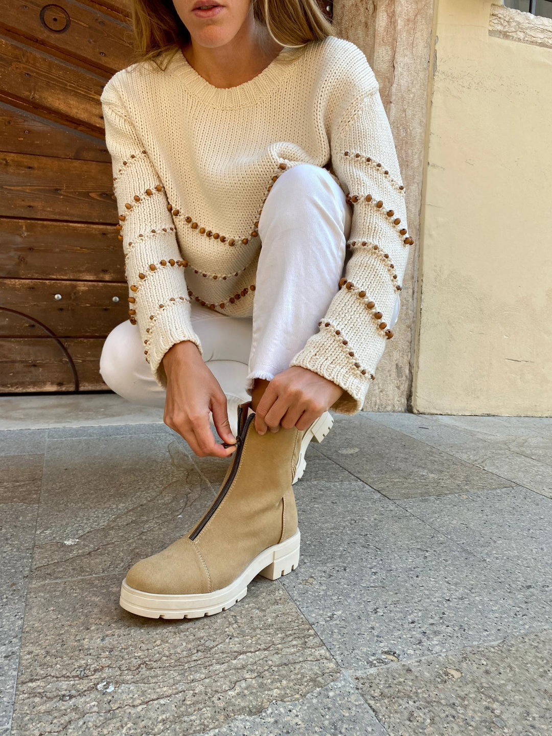 bottines eco-responsable-vegan-beige