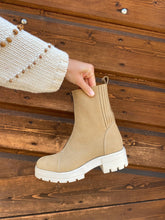 Load image into Gallery viewer, bottines eco-responsable-vegan-beige