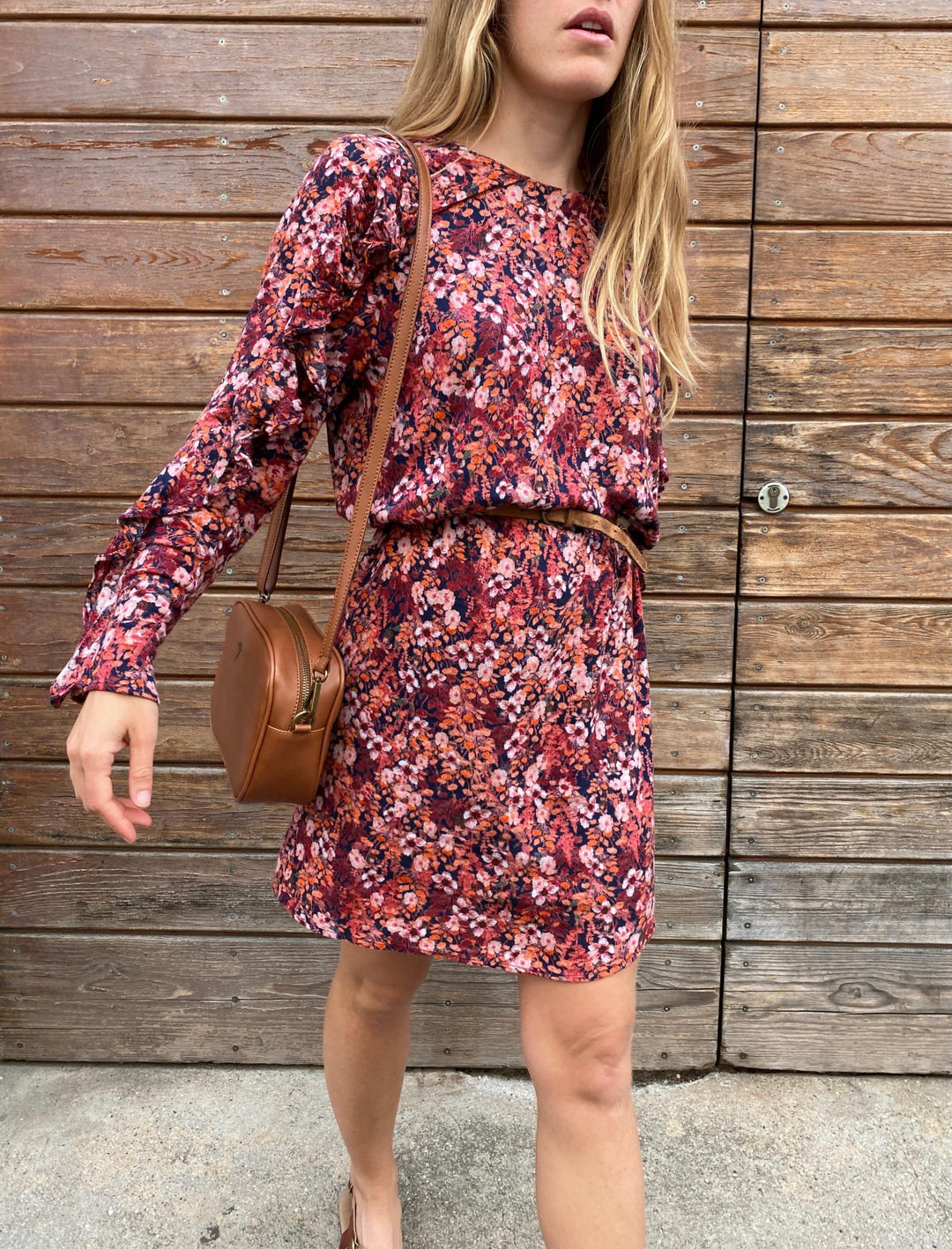 sac vegan marron bandoulière amovible