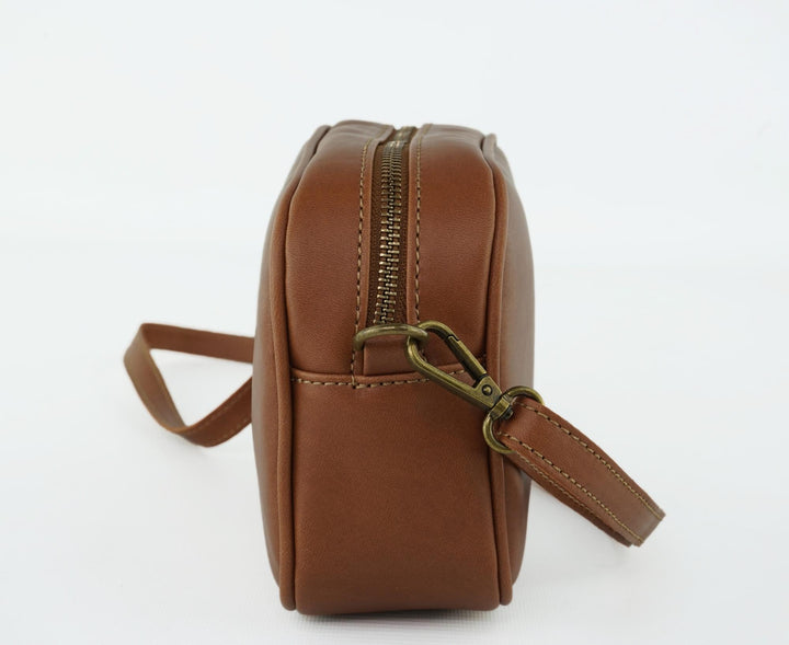 sac vegan marron bandoulière amovible